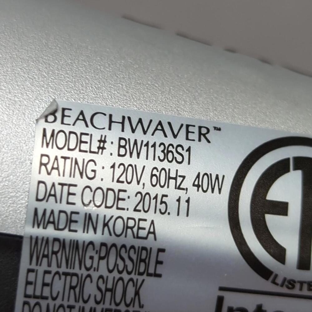 Beachwaver S1 Ceramic Rotating Curling Iron 1" Classic Barrel  Model: DV2237/S1 - Picture 5 of 5